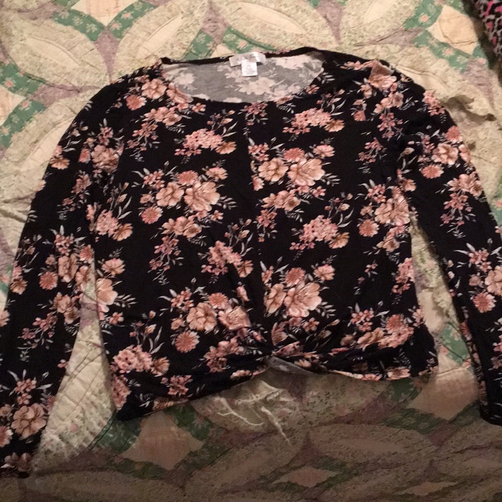Long sleeve flower shirt